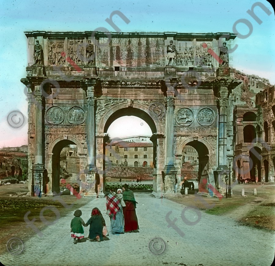 Konstantinbogen | Constantine Arch - Foto foticon-simon-035-011.jpg | foticon.de - Bilddatenbank für Motive aus Geschichte und Kultur